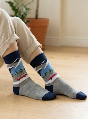 جوراب فانتزی طرح دار